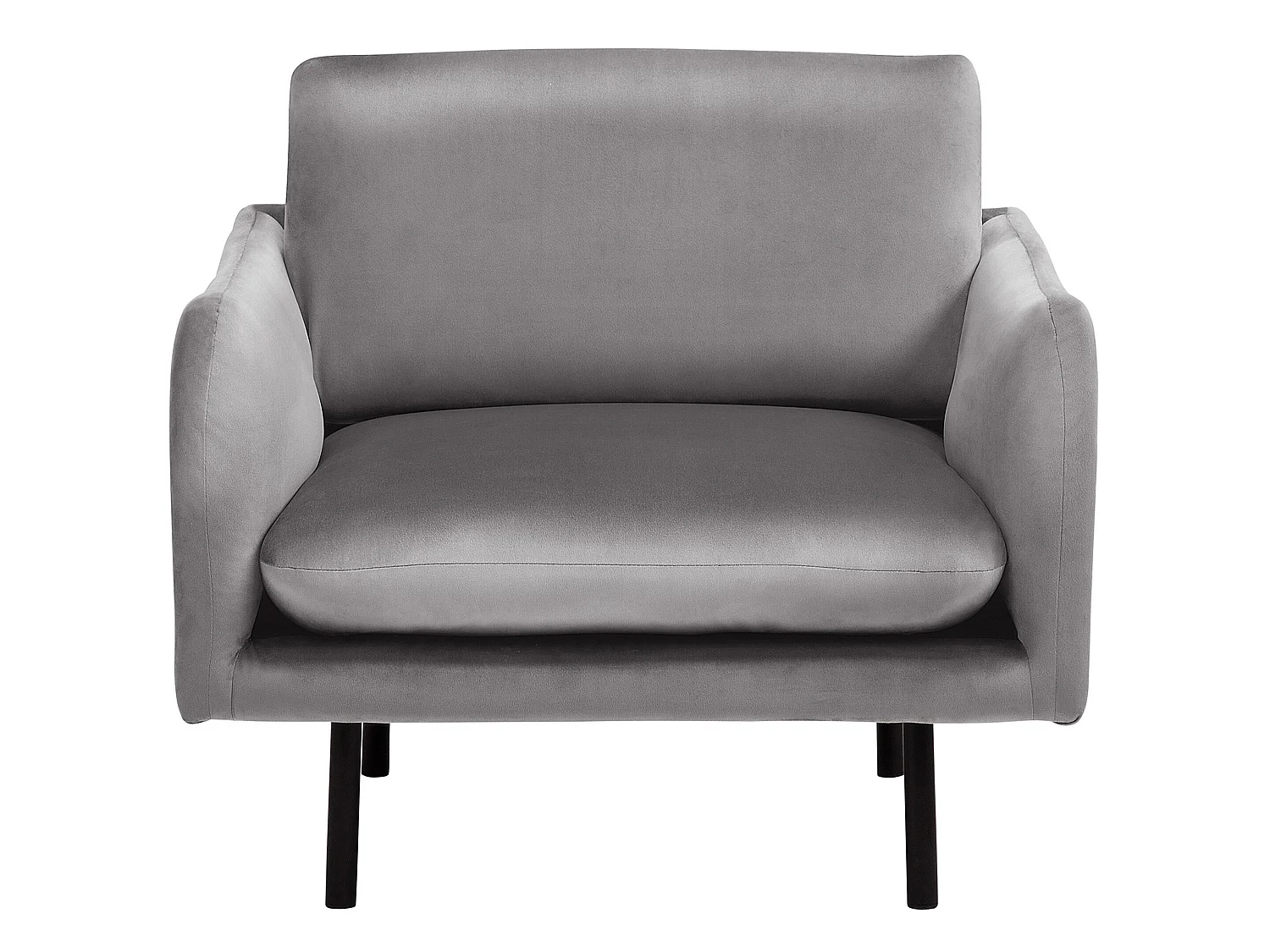 Fauteuil en velours gris VINTERBRO