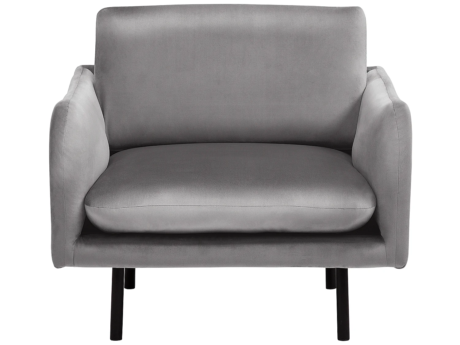 Fauteuil en velours gris VINTERBRO