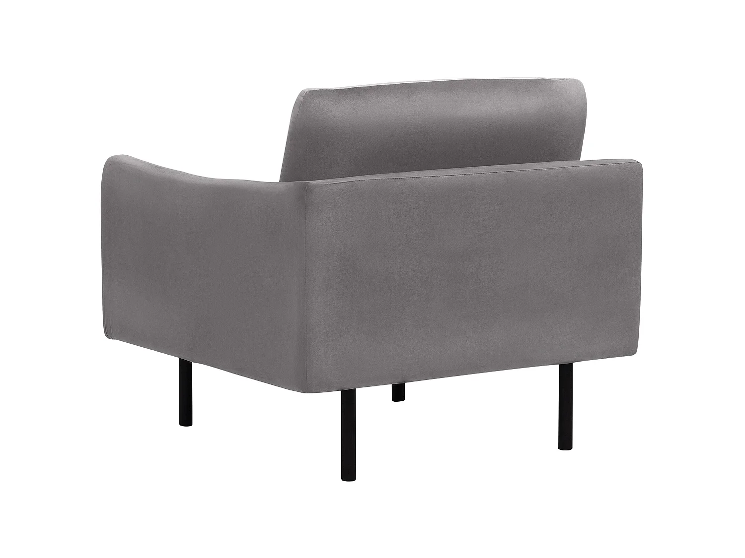 Fauteuil en velours gris VINTERBRO