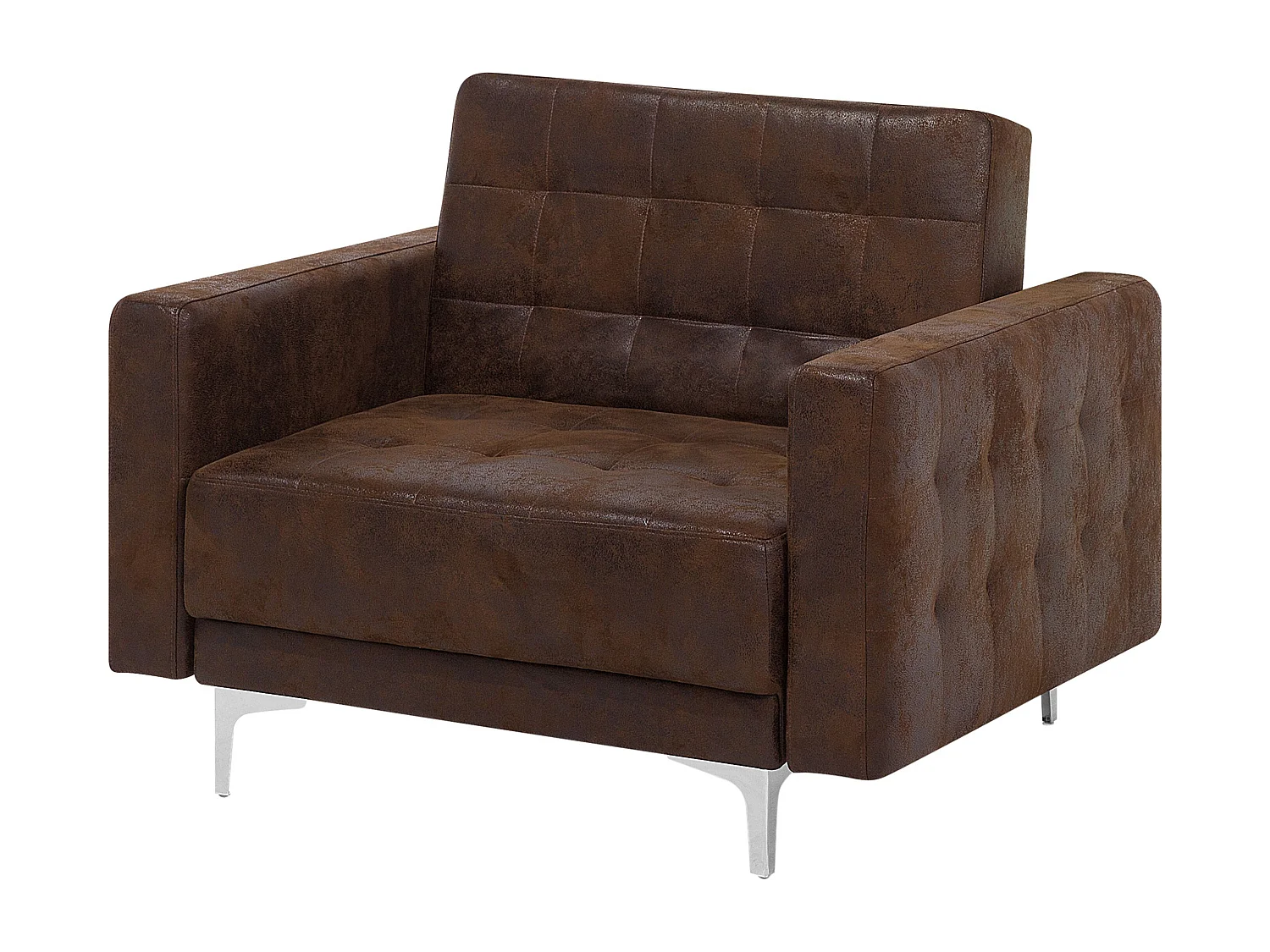 Fauteuil ABERDEEN Cuir PU Marron