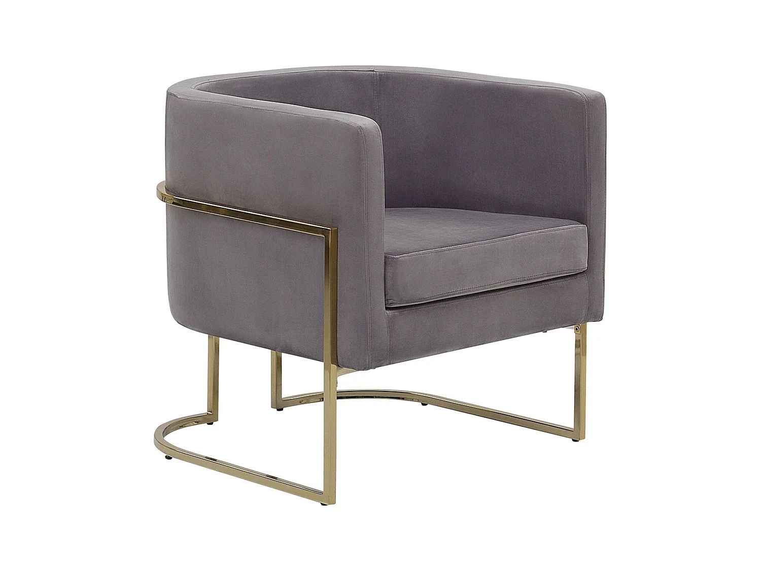 Fauteuil SIRKKA Velours Gris
