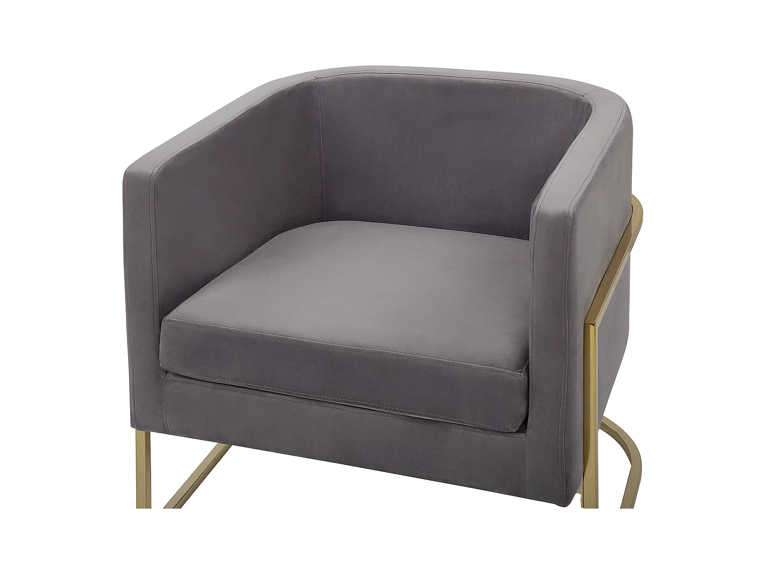 Fotel SIRKKA Welur Szary