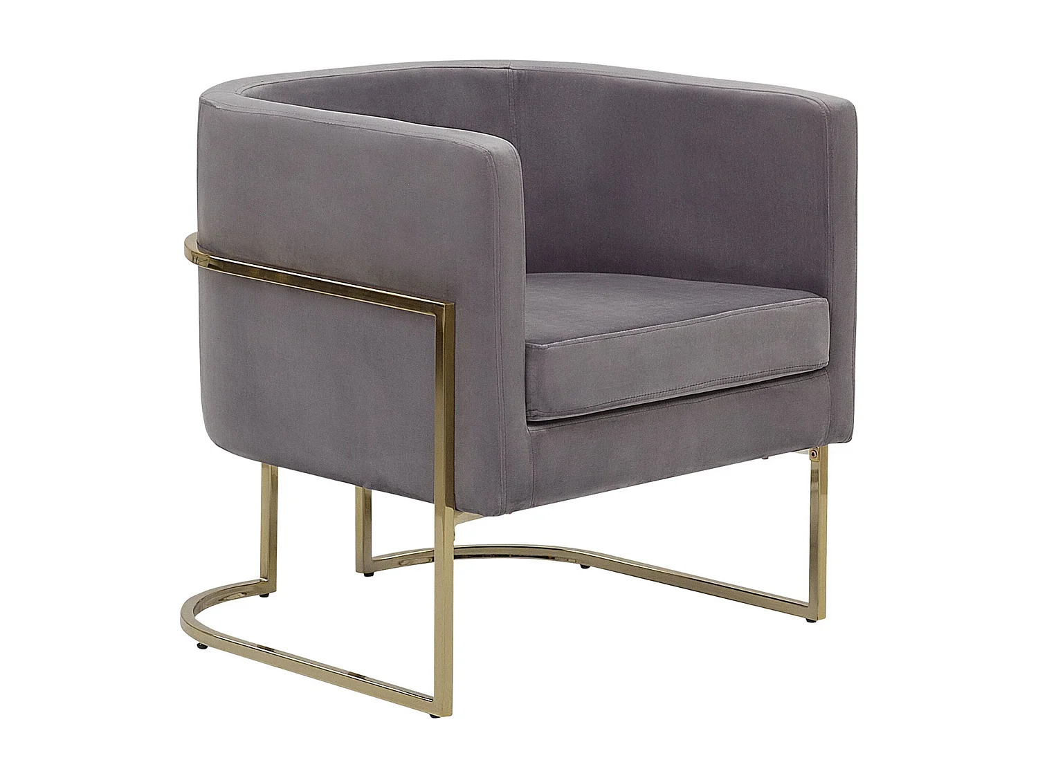 Fauteuil SIRKKA Velours Gris