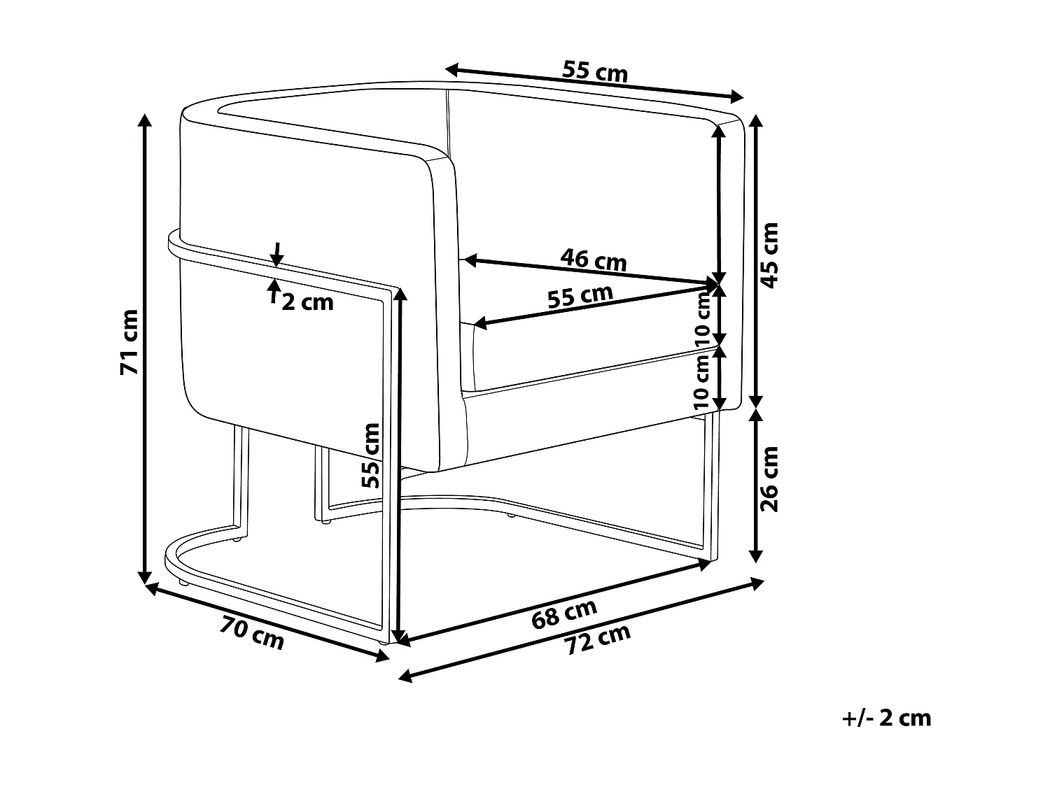 Poltrona SIRKKA Veludo Cinzento