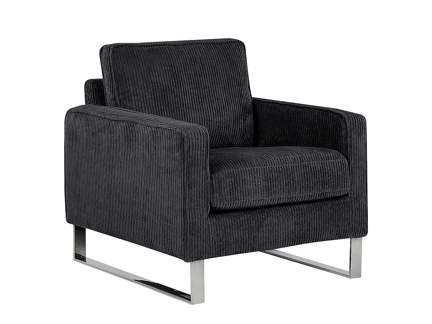 Fauteuil VIND Velours côtelé Noir