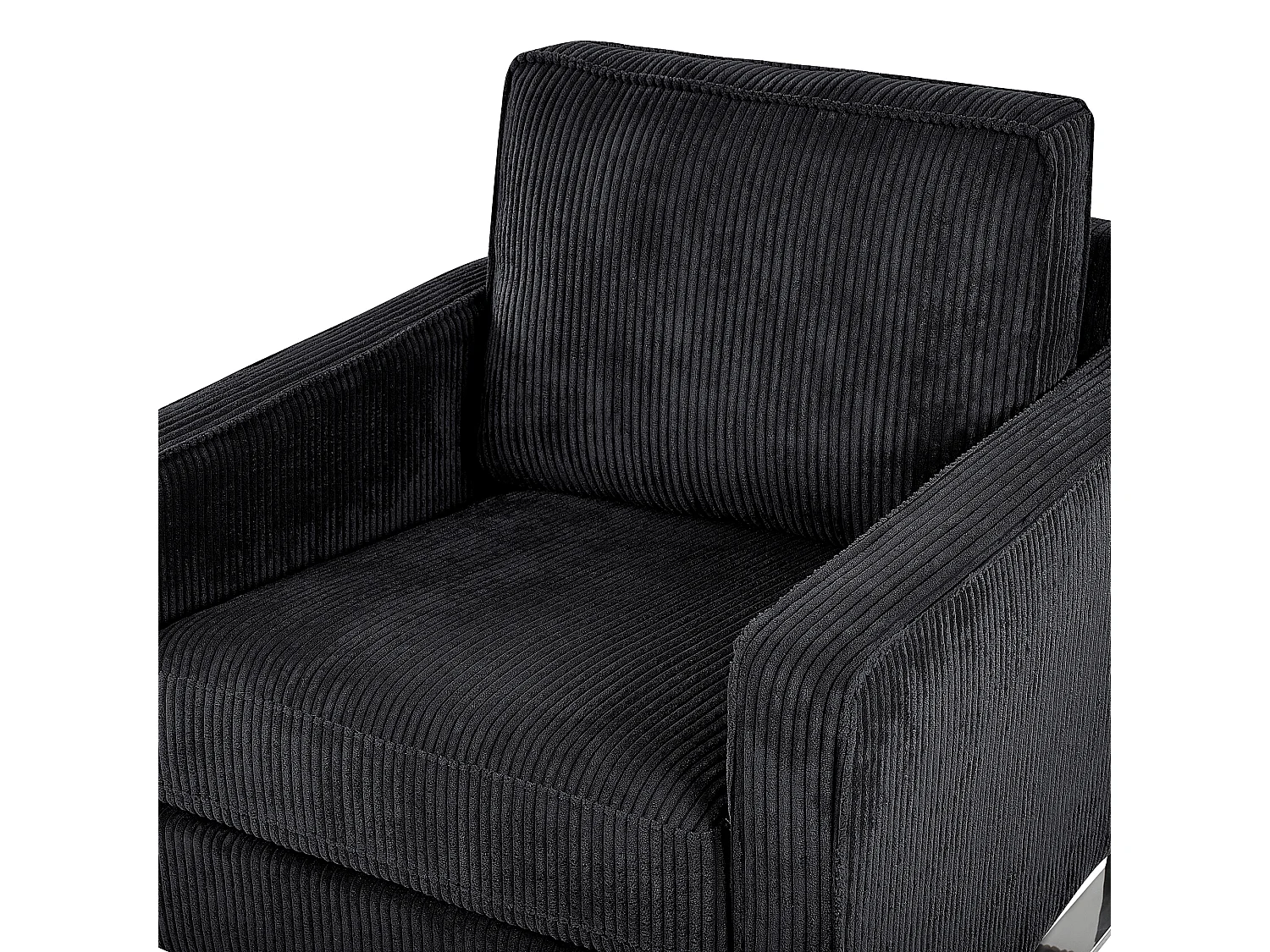 Fauteuil VIND Velours côtelé Noir