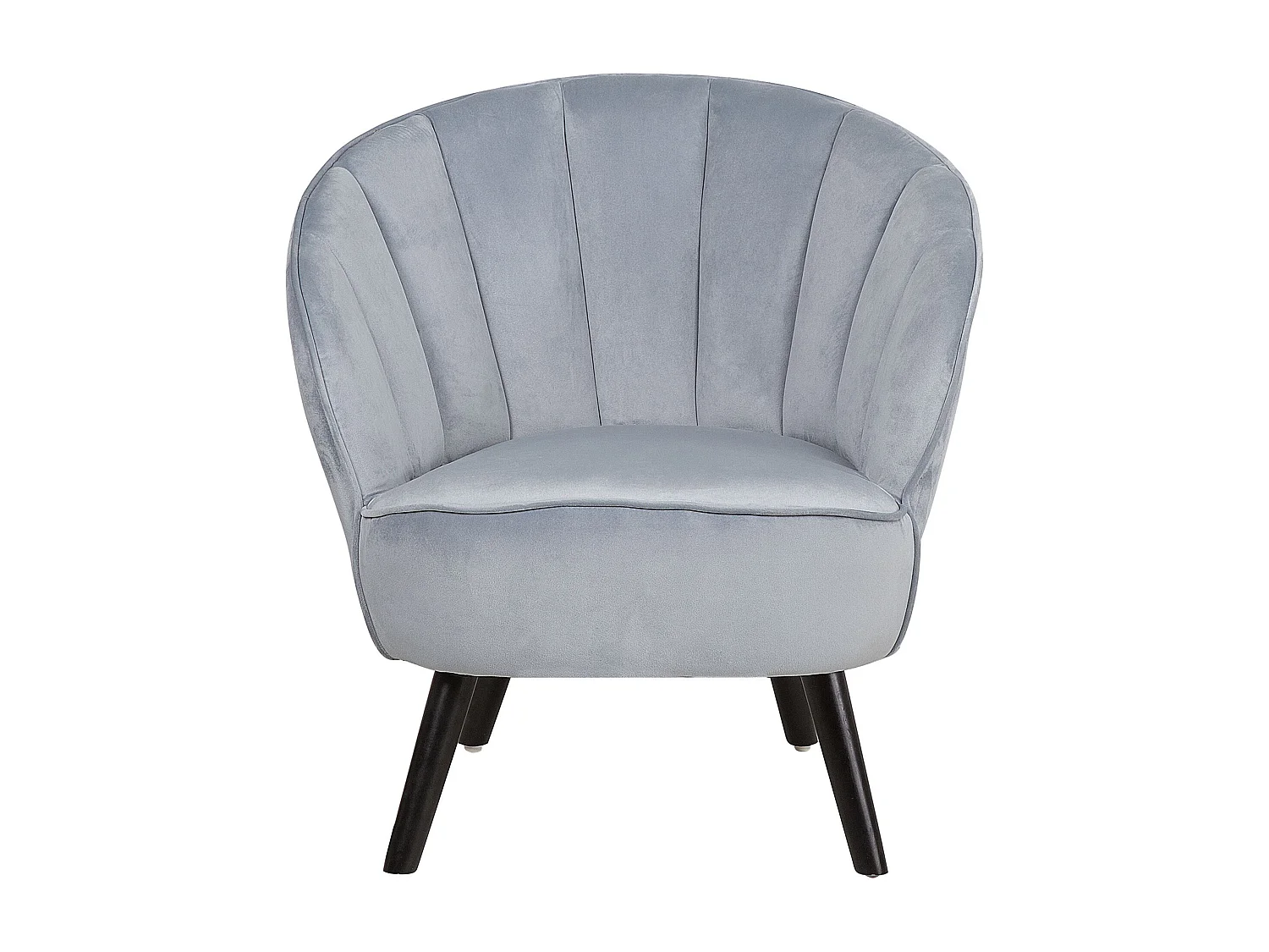 Fauteuil DALA Velours Gris clair