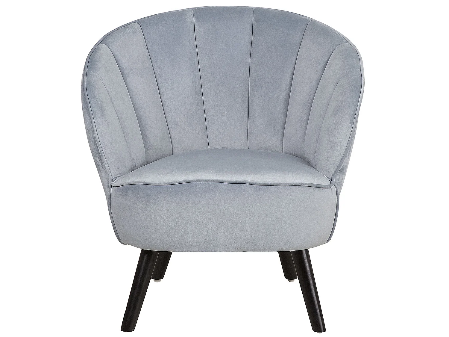 Fauteuil DALA Velours Gris clair