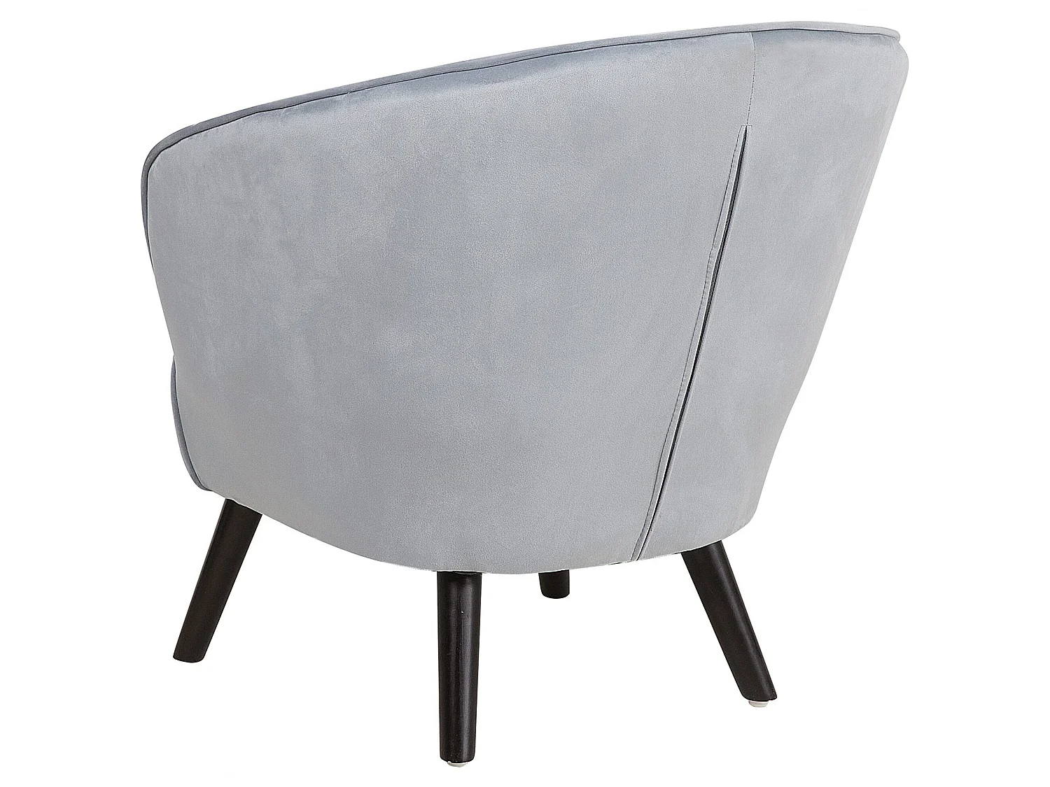 Fauteuil DALA Velours Gris clair