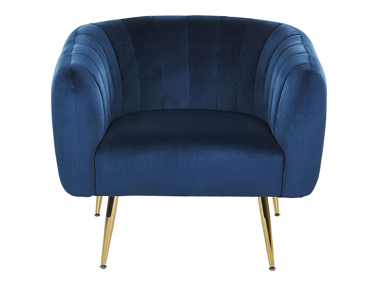 Fauteuil LACONIA Velours Bleu foncé
