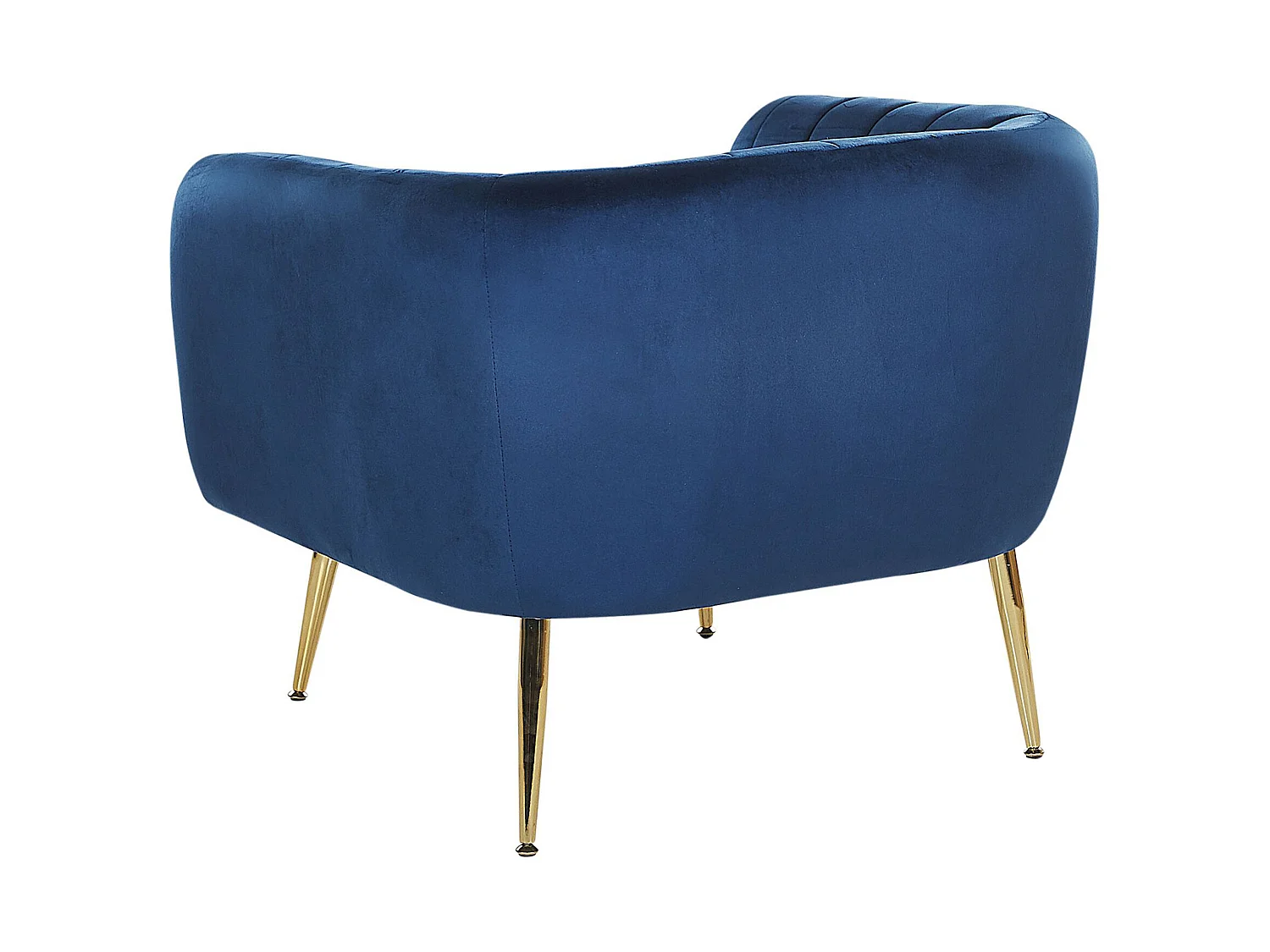 Fauteuil LACONIA Velours Bleu foncé