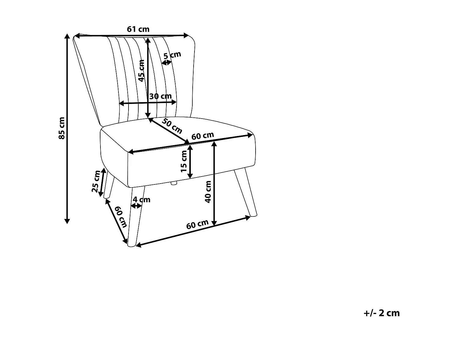 Poltrona VAASA Velluto Verde smeraldo