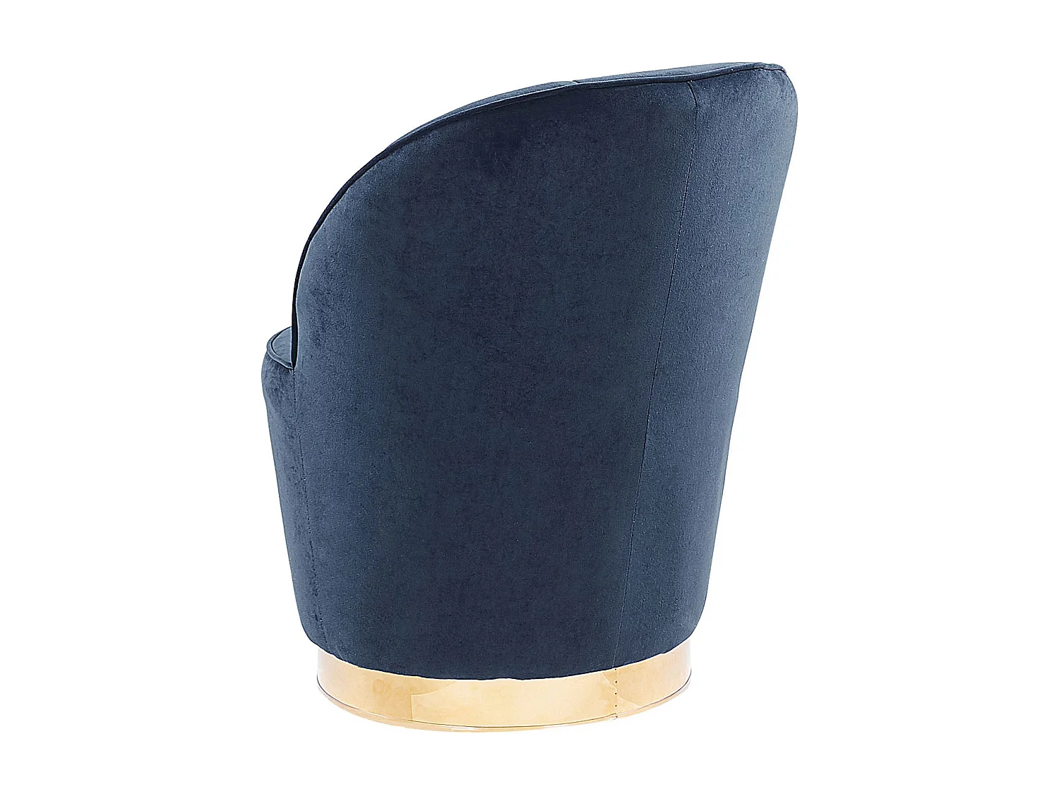 Fauteuil ALBY Velours Bleu foncé