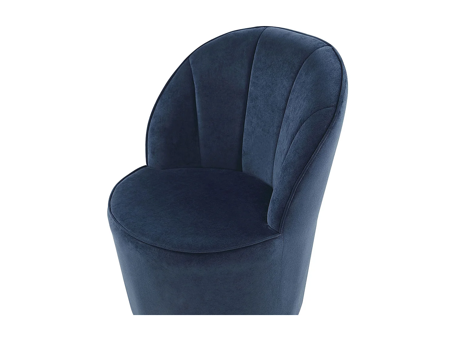 Fauteuil ALBY Velours Bleu foncé