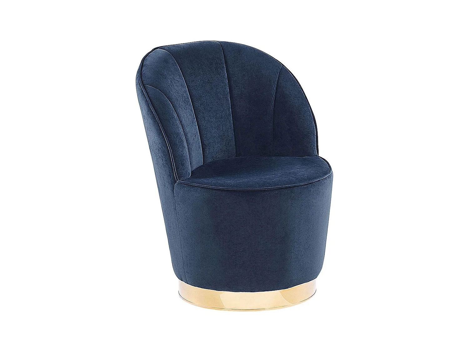 Fauteuil ALBY Fluweel Donkerblauw