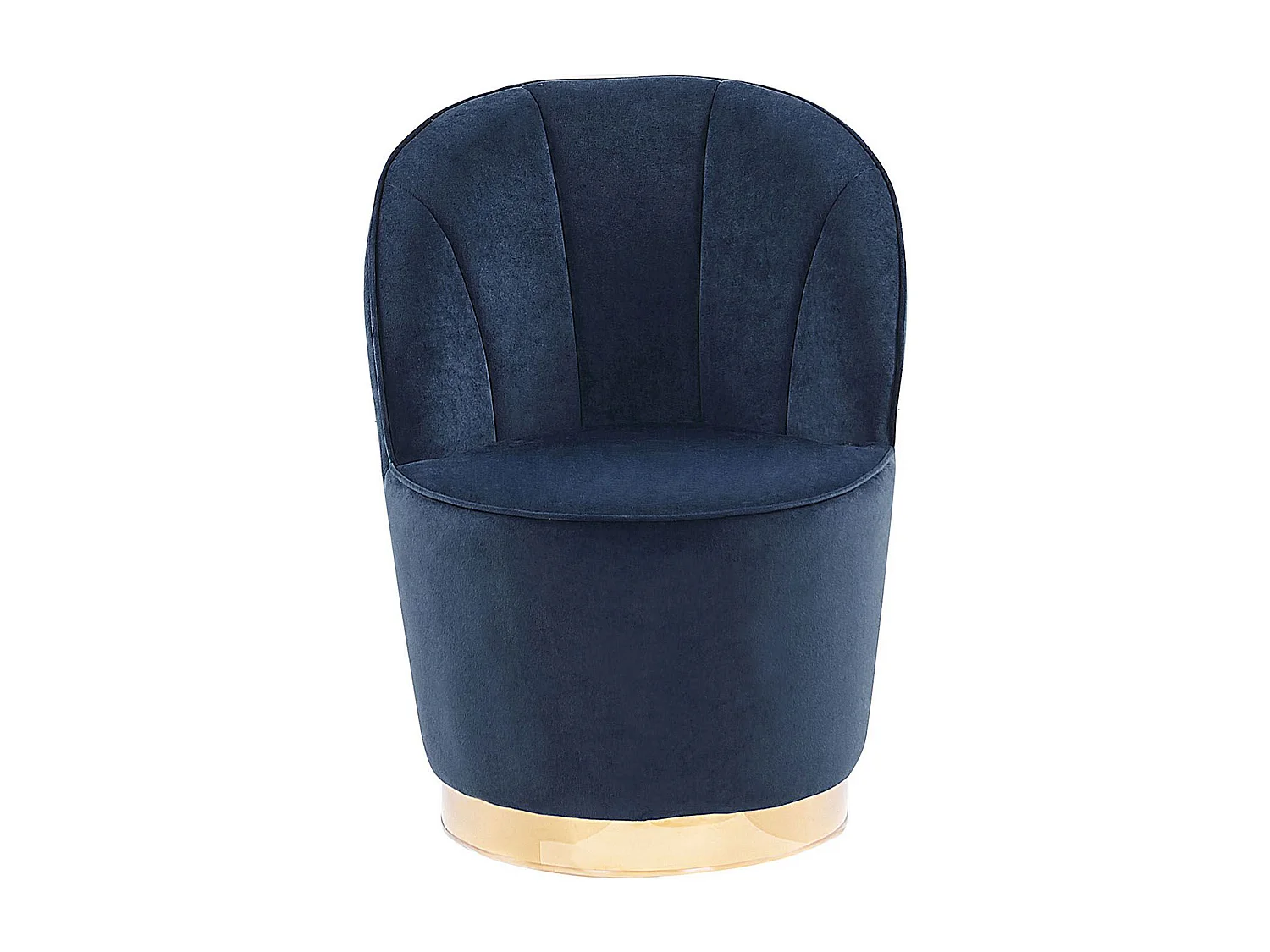 Fauteuil ALBY Velours Bleu foncé