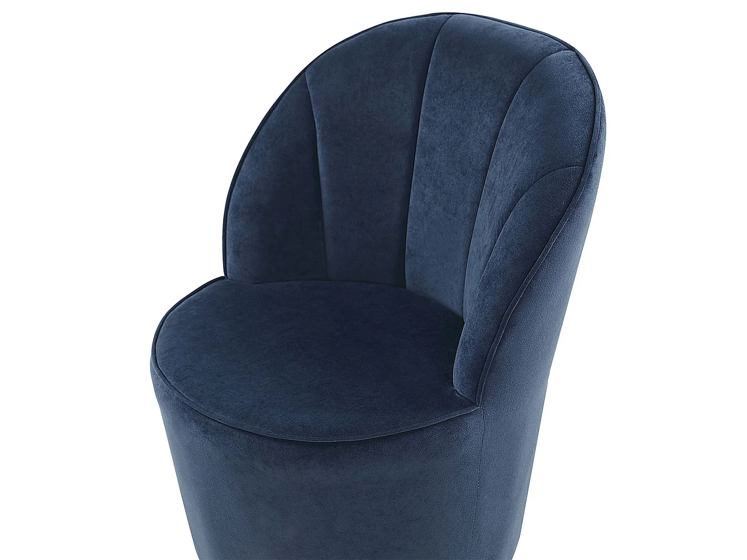 Trendy Sessel samtige Polsterbezug dunkelblau Alby