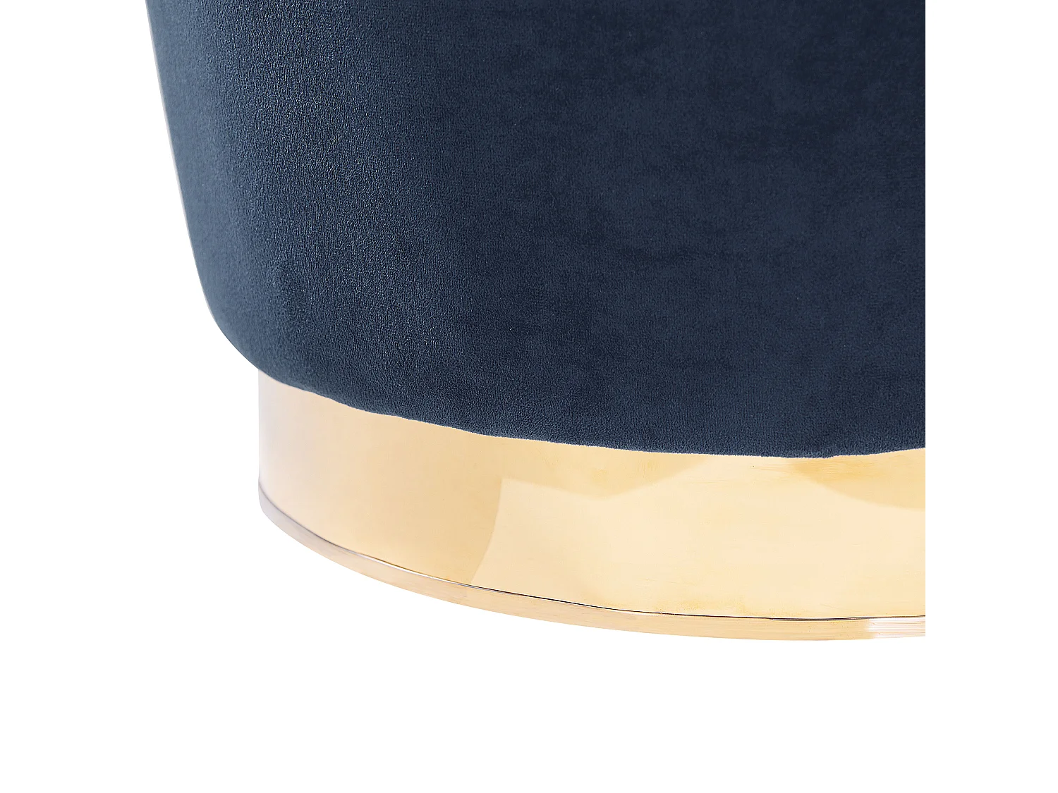 Trendy Sessel samtige Polsterbezug dunkelblau Alby