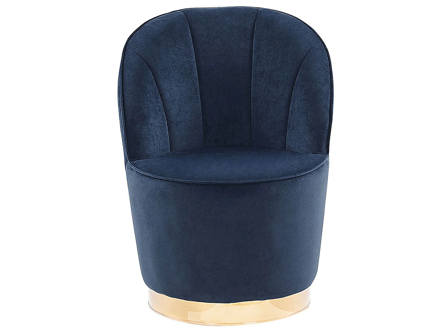 Fauteuil ALBY Fluweel Donkerblauw