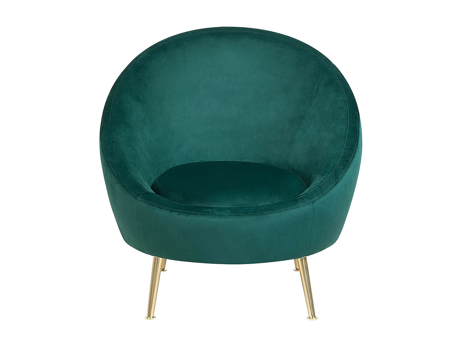 Fotel LANGA Welur Ciemnozielony