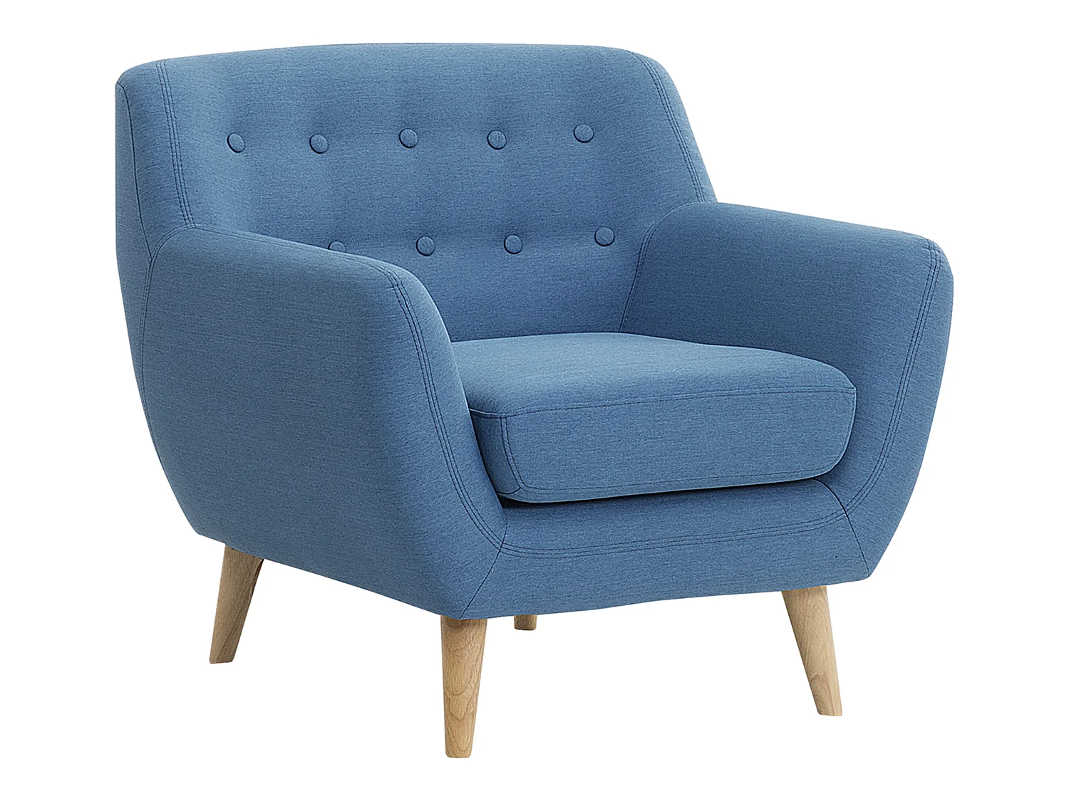 Fauteuil MOTALA Tissu Bleu