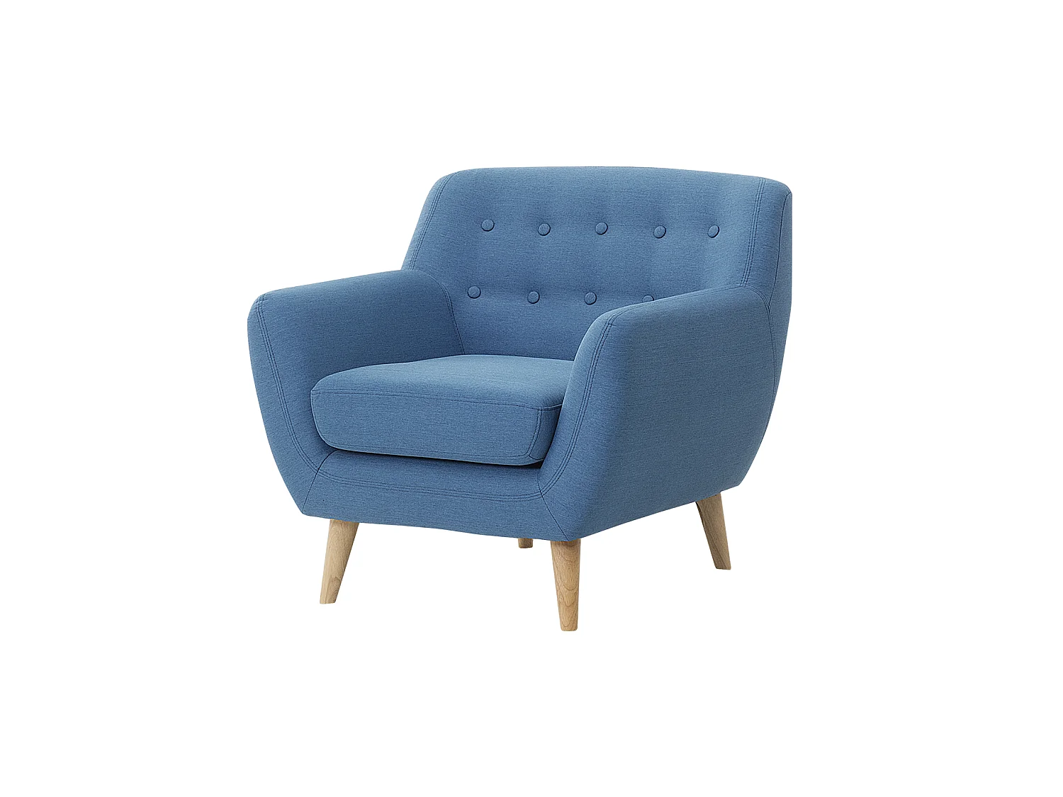 Fauteuil MOTALA Stof Blauw