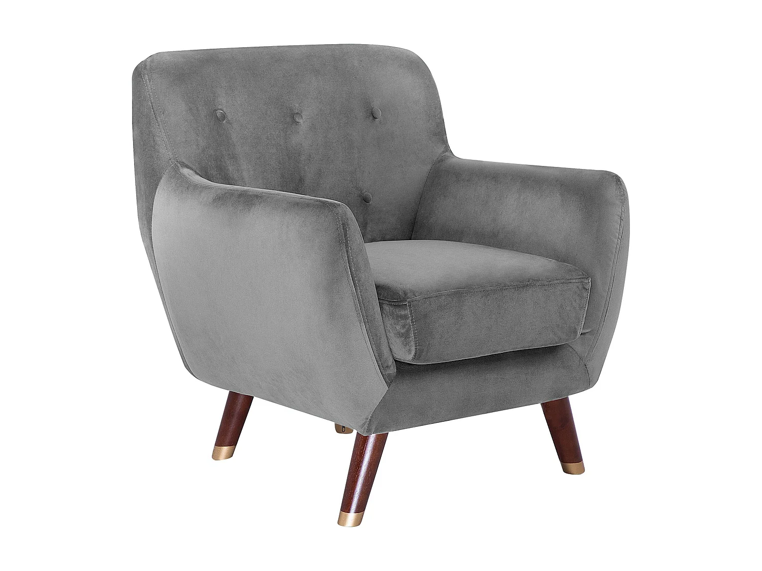 Sillón BODO Terciopelo Gris