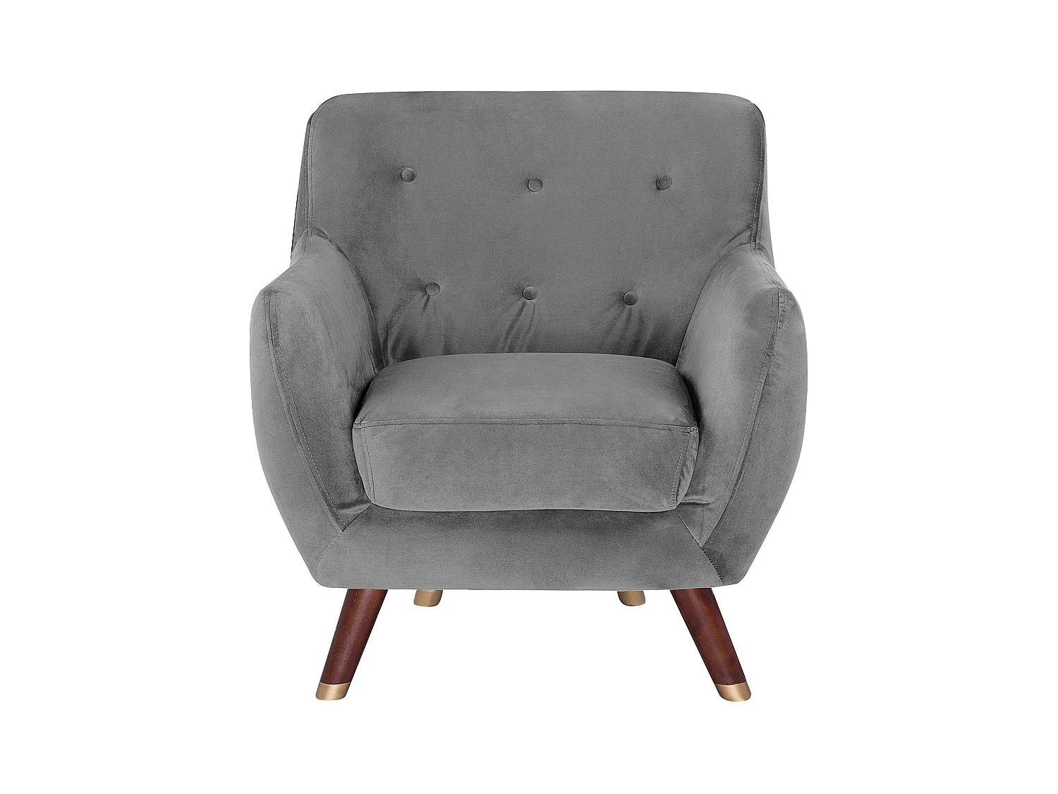 Sillón BODO Terciopelo Gris