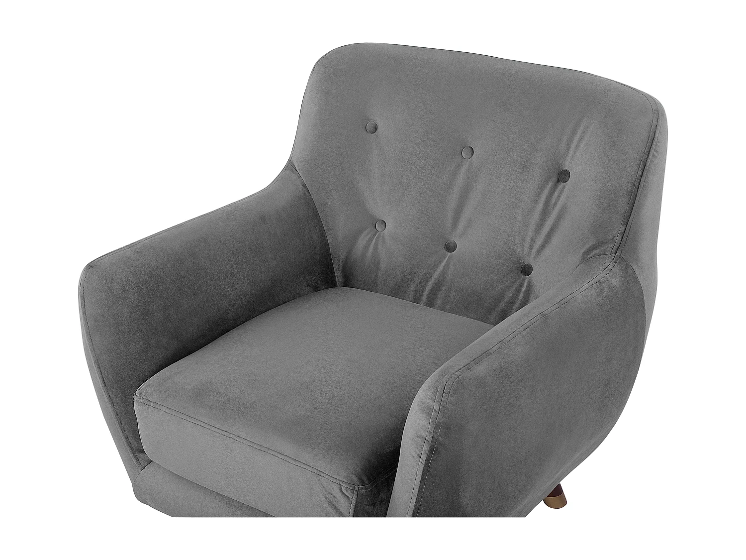 Sillón BODO Terciopelo Gris