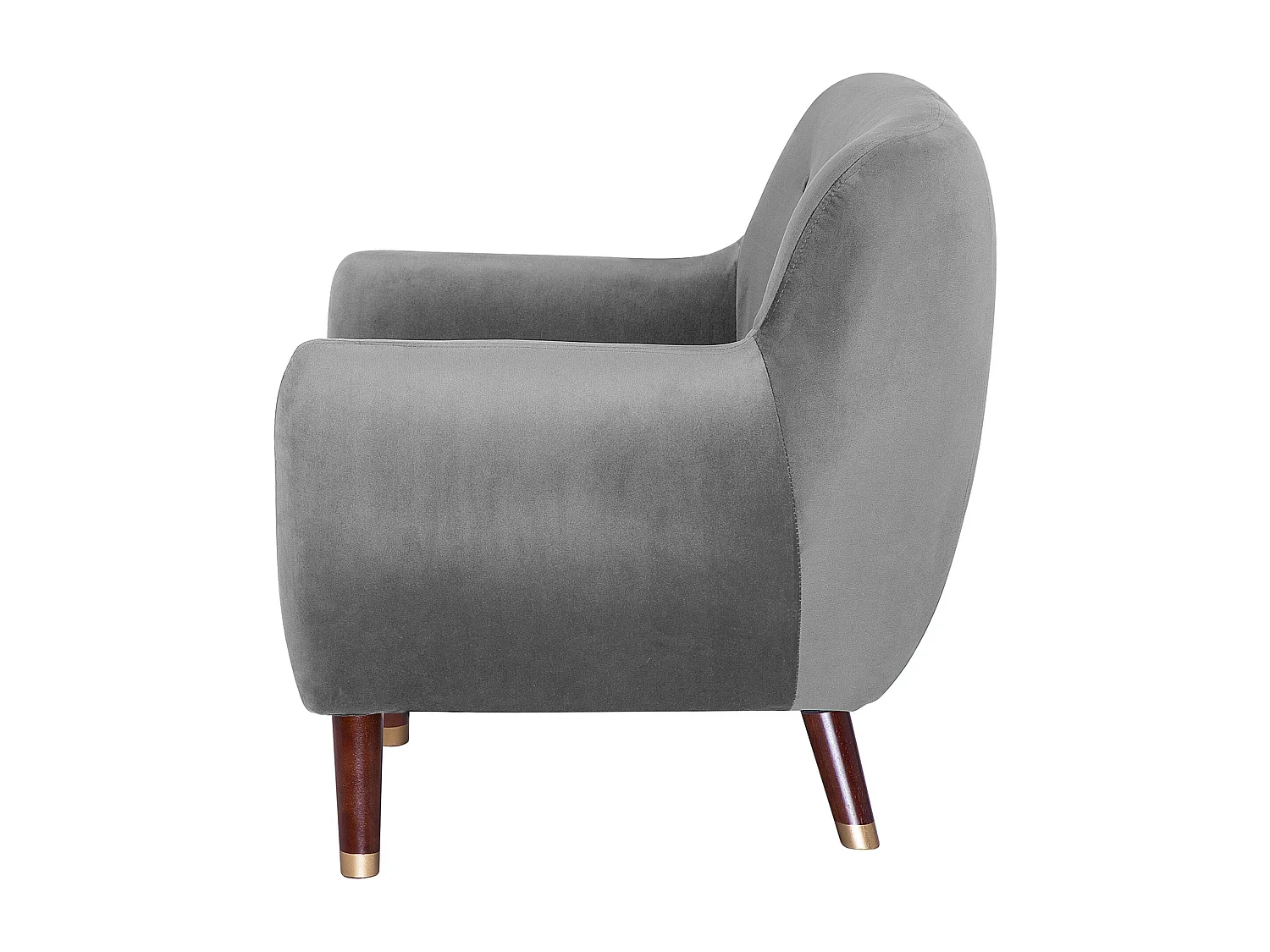 Fauteuil BODO Velours Gris