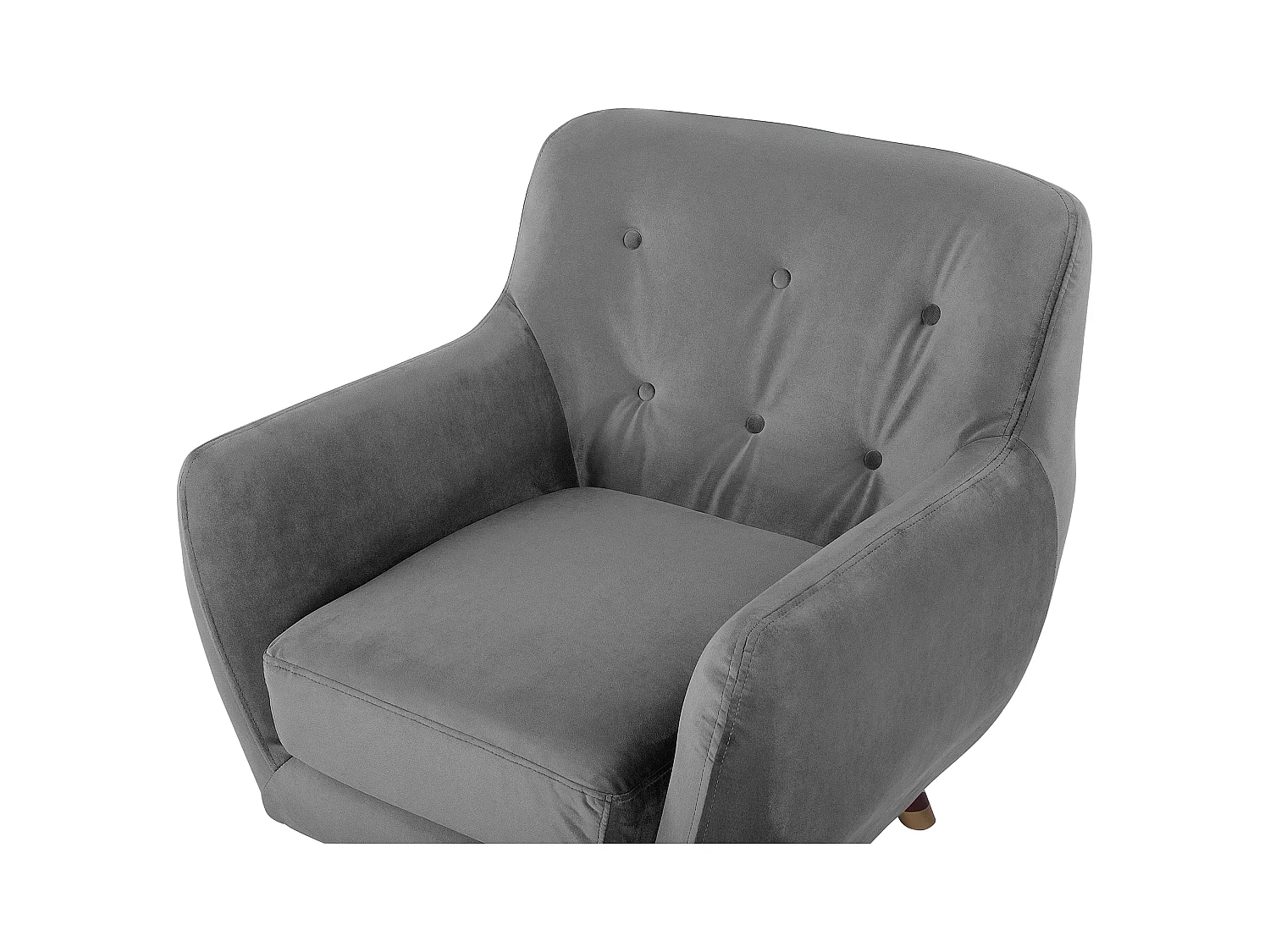 Fauteuil BODO Velours Gris