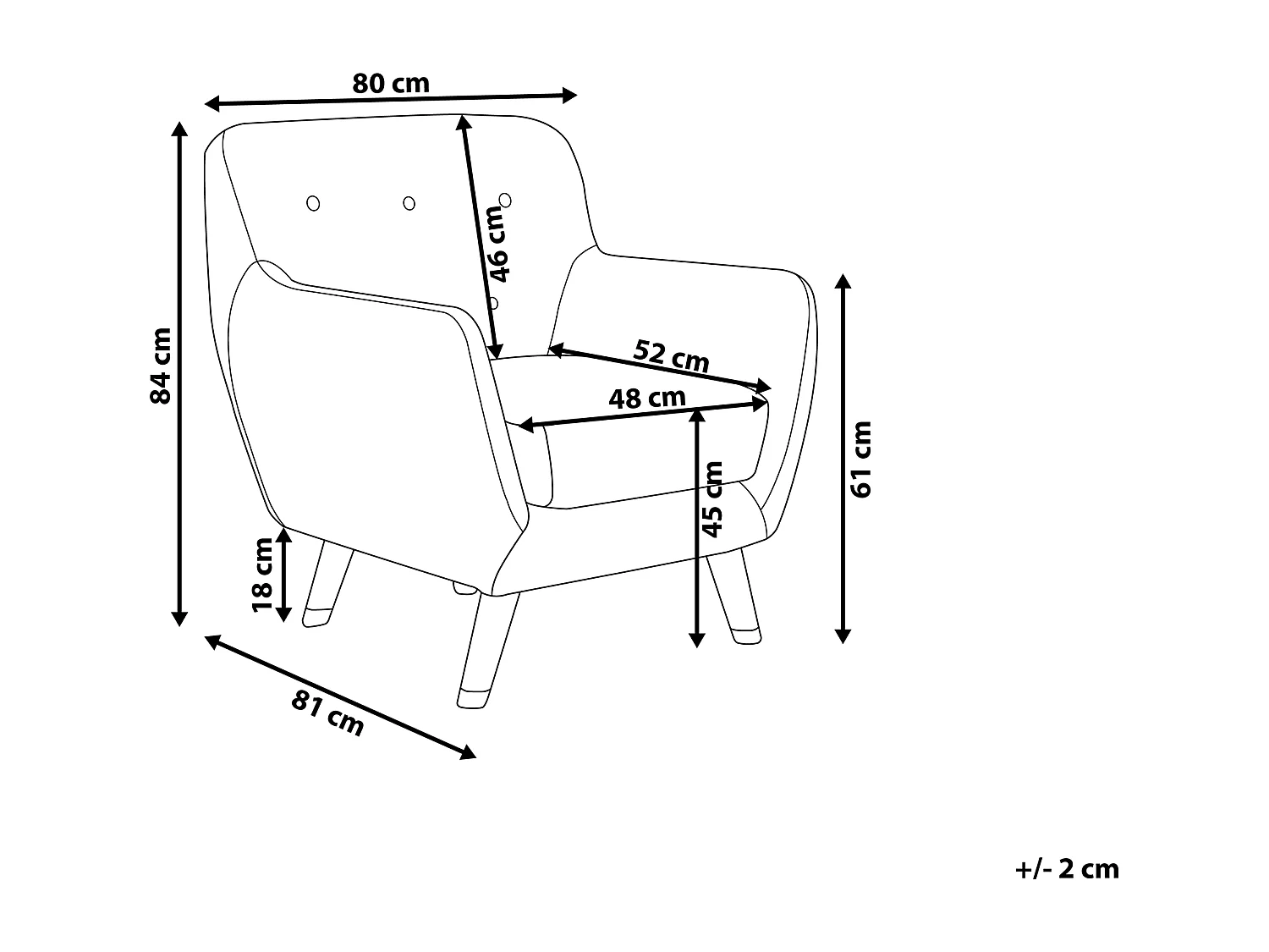 Fauteuil BODO Velours Gris