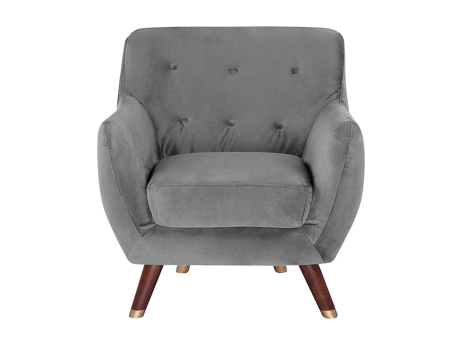 Fauteuil BODO Velours Gris
