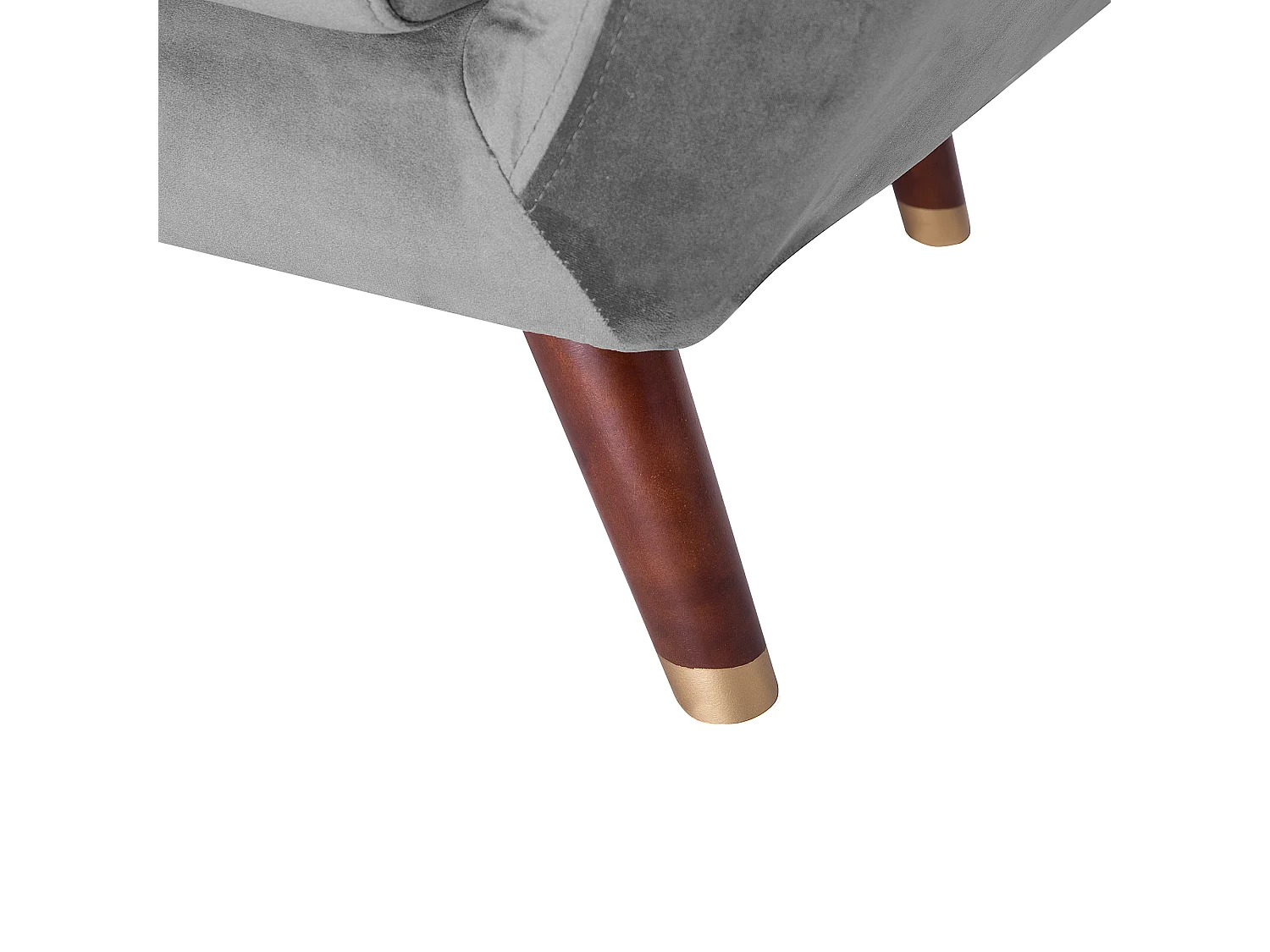 Fauteuil BODO Velours Gris