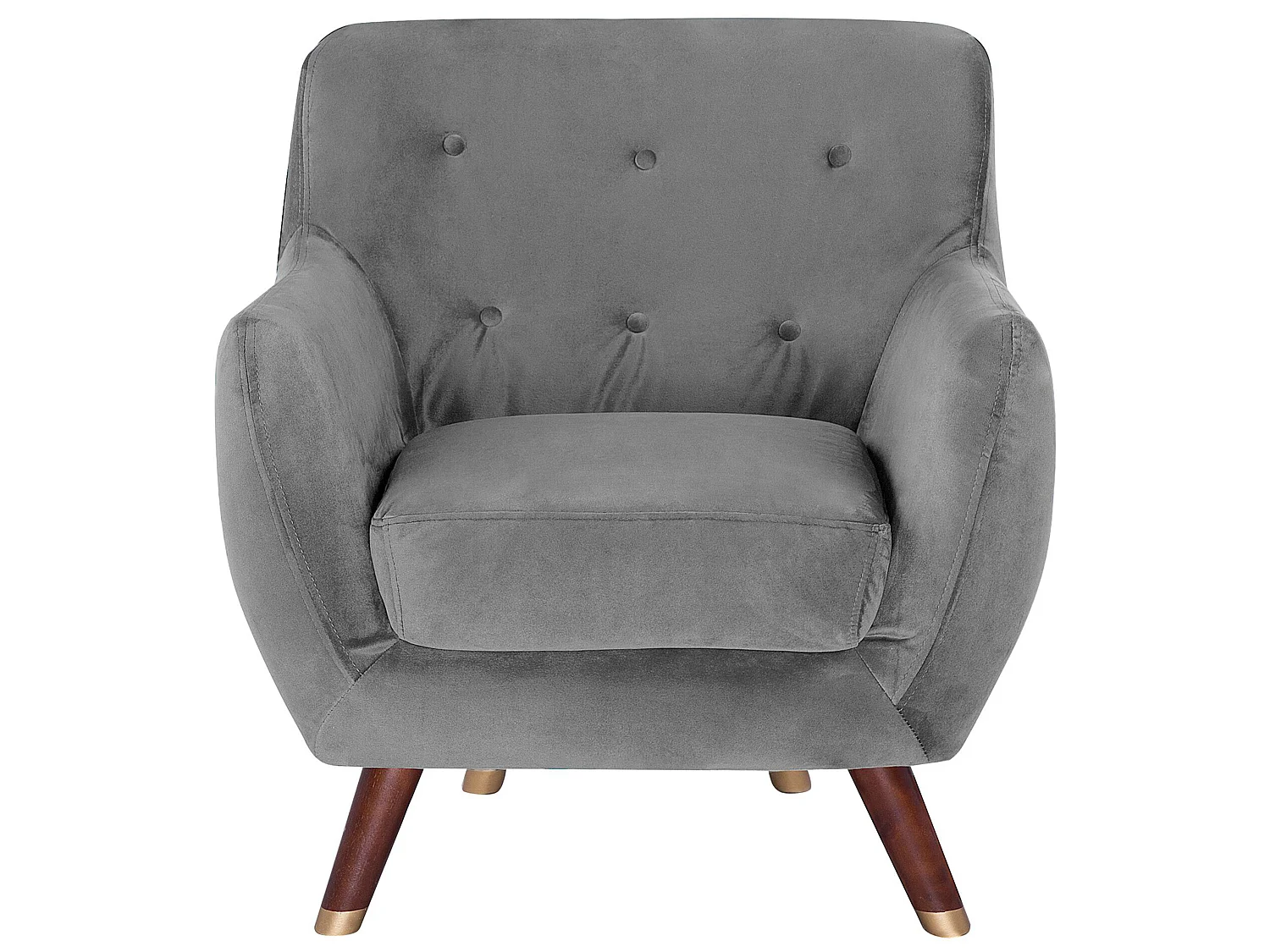 Fauteuil BODO Velours Gris