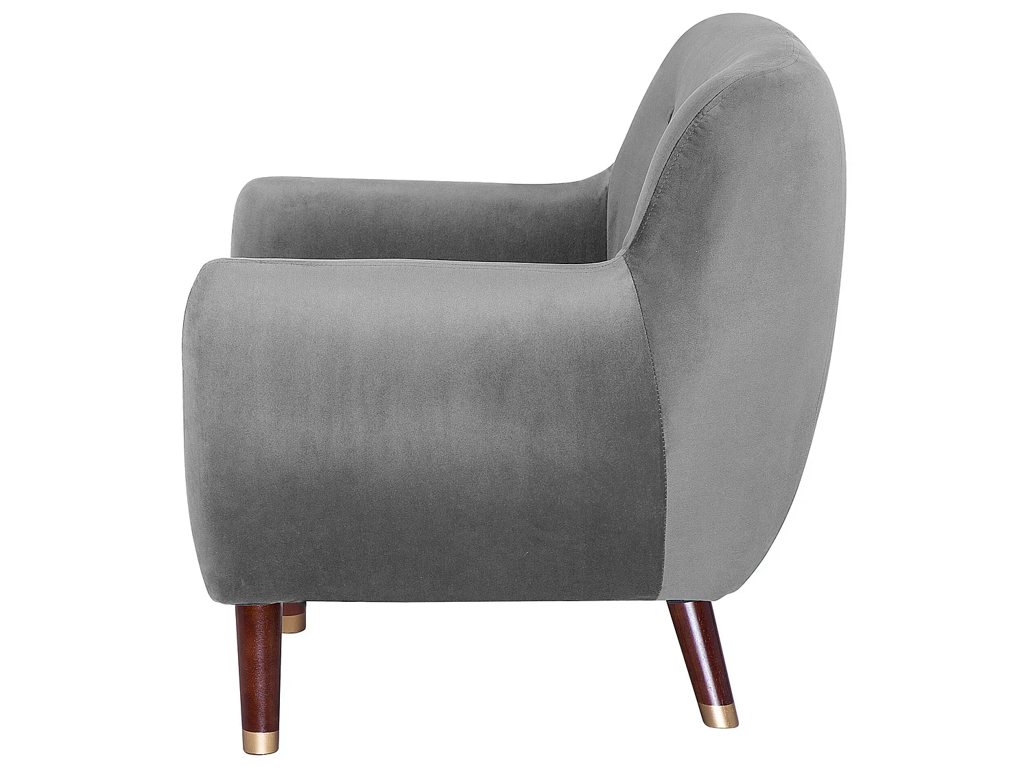 Fauteuil BODO Velours Gris