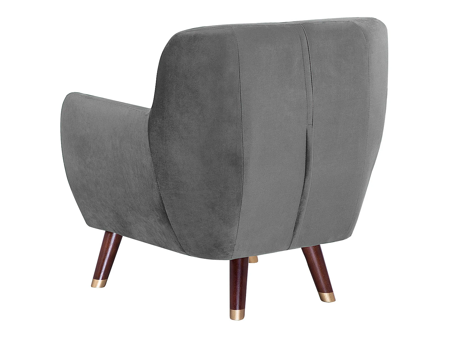 Fauteuil BODO Velours Gris