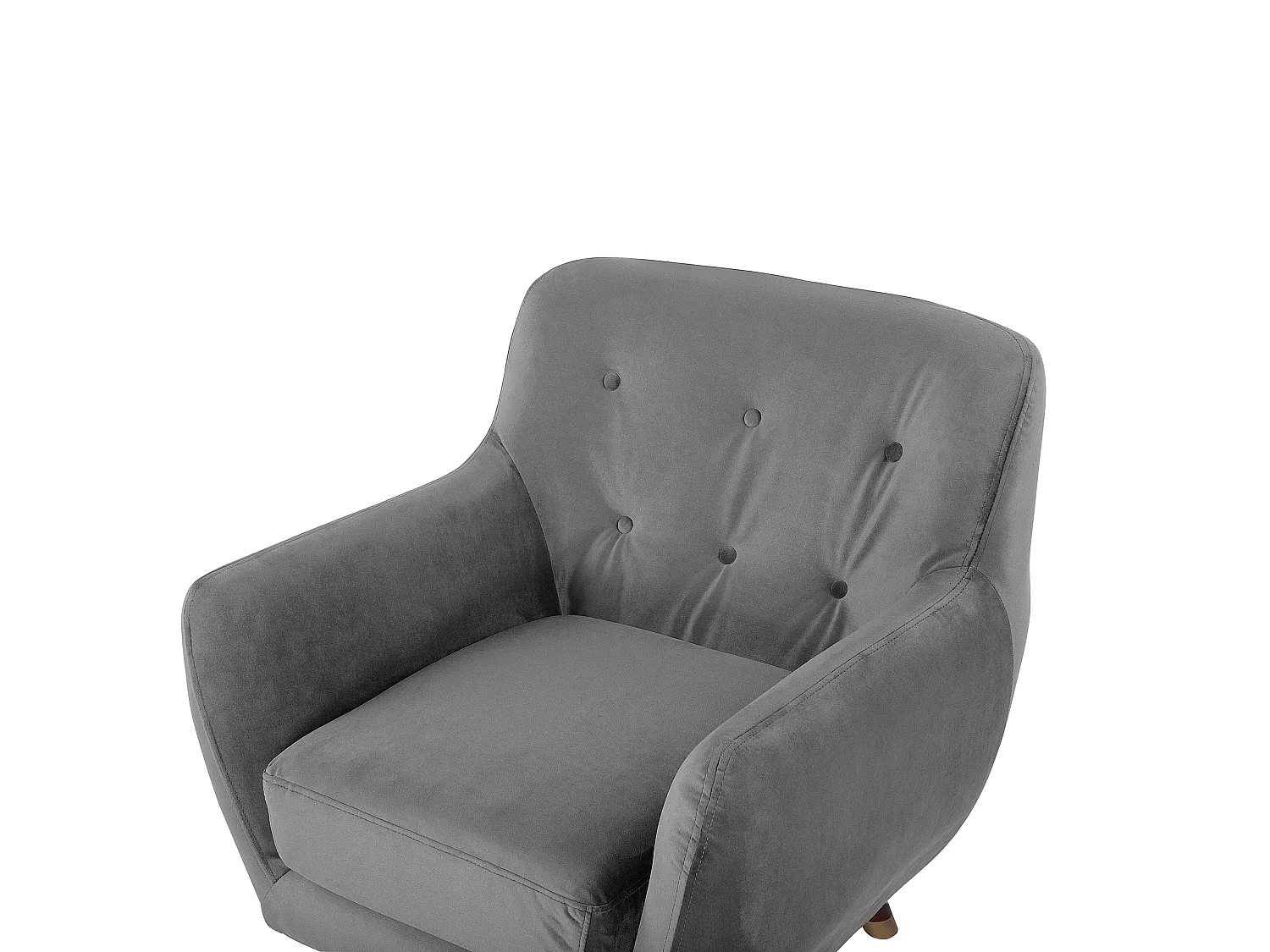 Fauteuil BODO Velours Gris