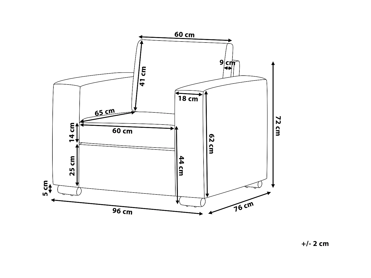 Klassischer Sessel Echtleder weiß Helsinki