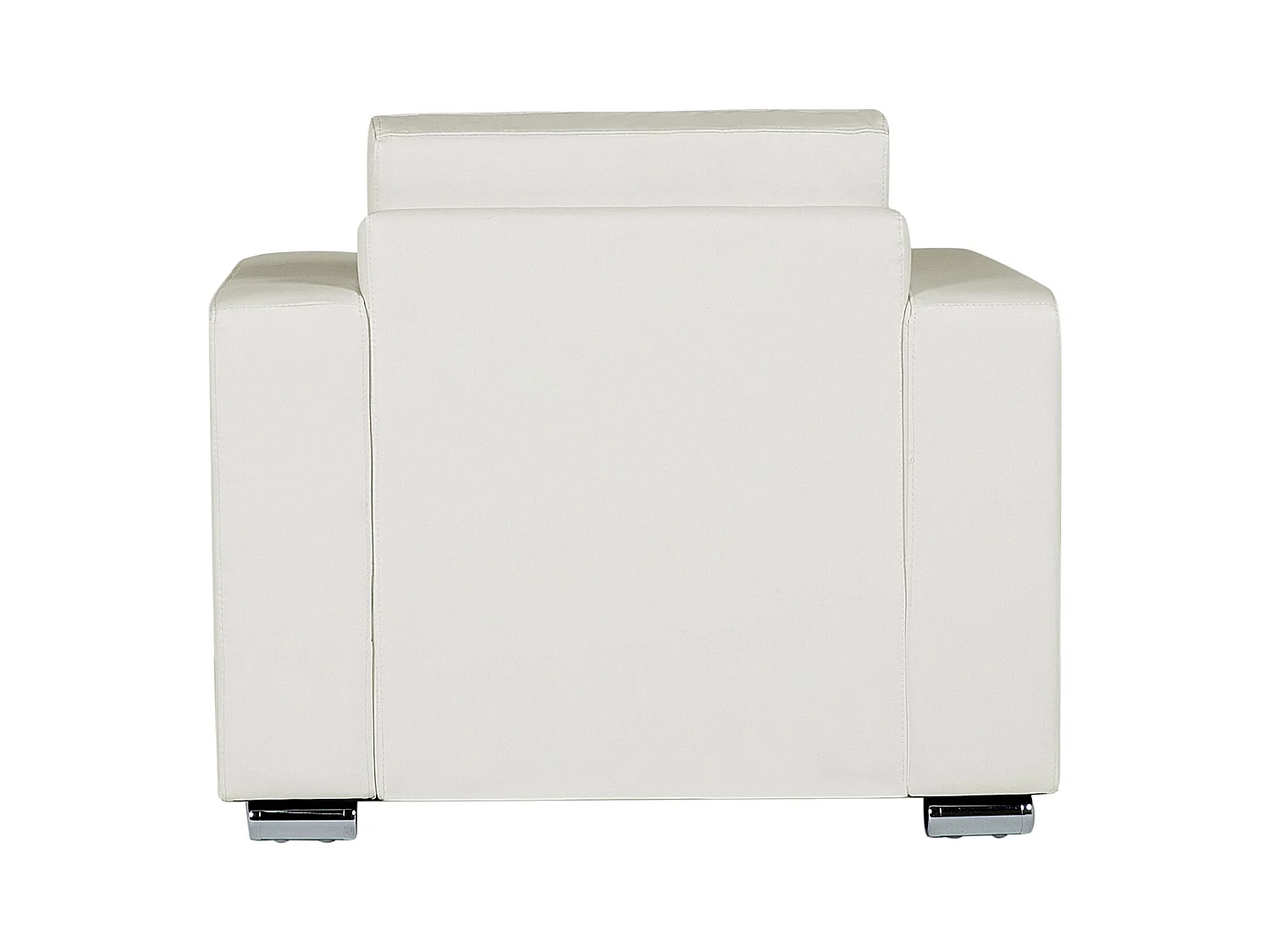 Klassischer Sessel Echtleder weiß Helsinki
