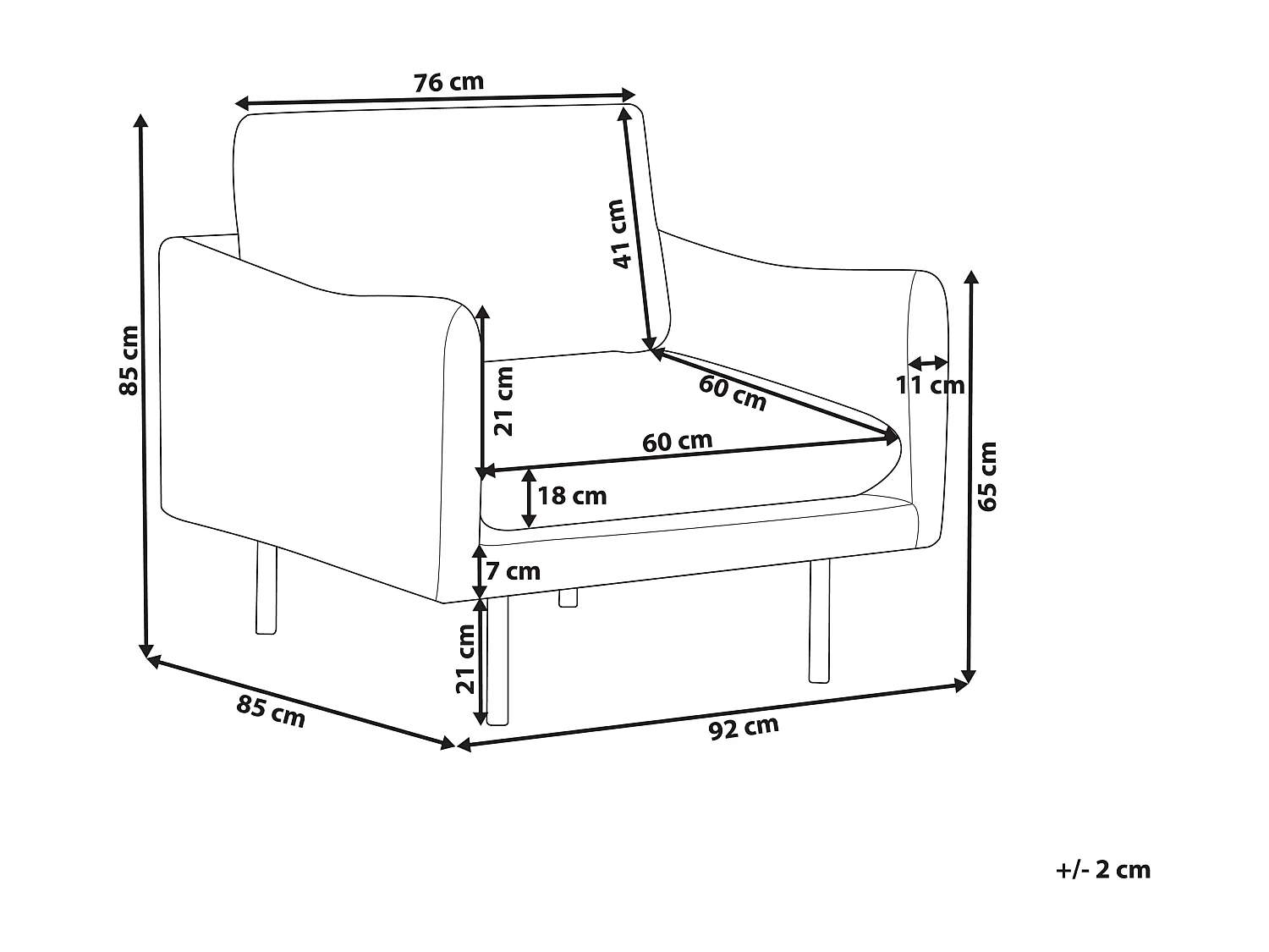 Sessel Samtstoff dunkelblau VINTERBRO