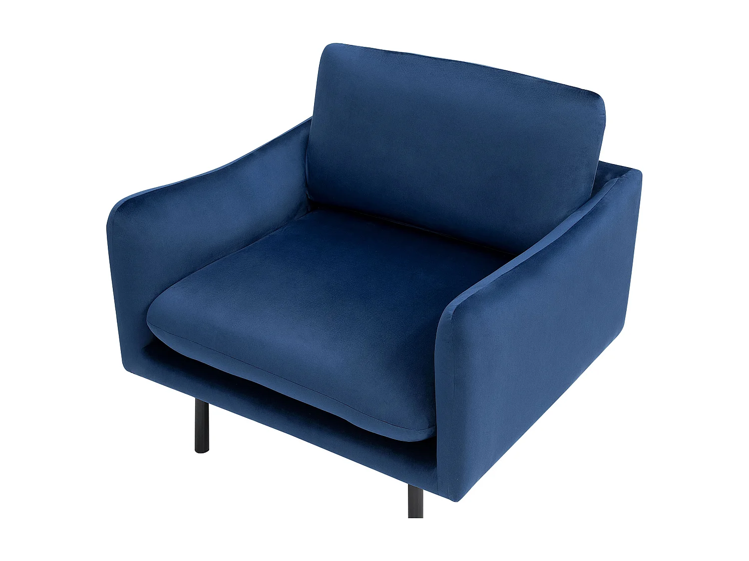 Sessel Samtstoff dunkelblau VINTERBRO