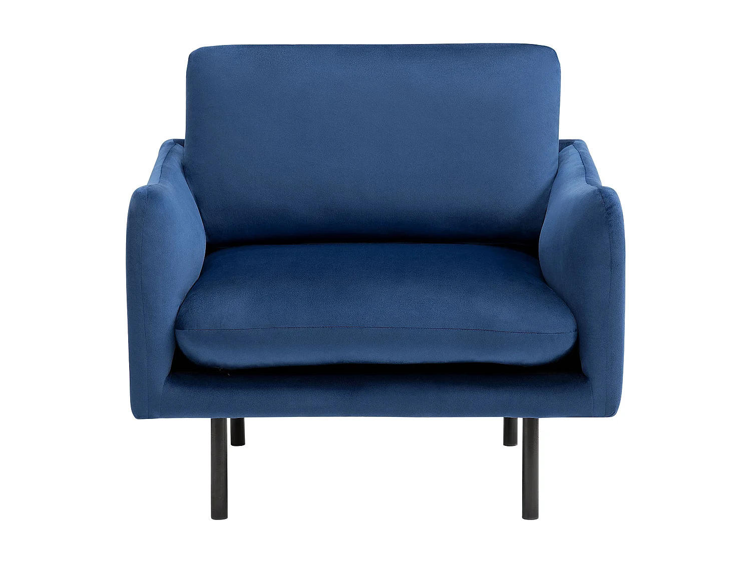Fauteuil fluweel donkerblauw VINTERBRO