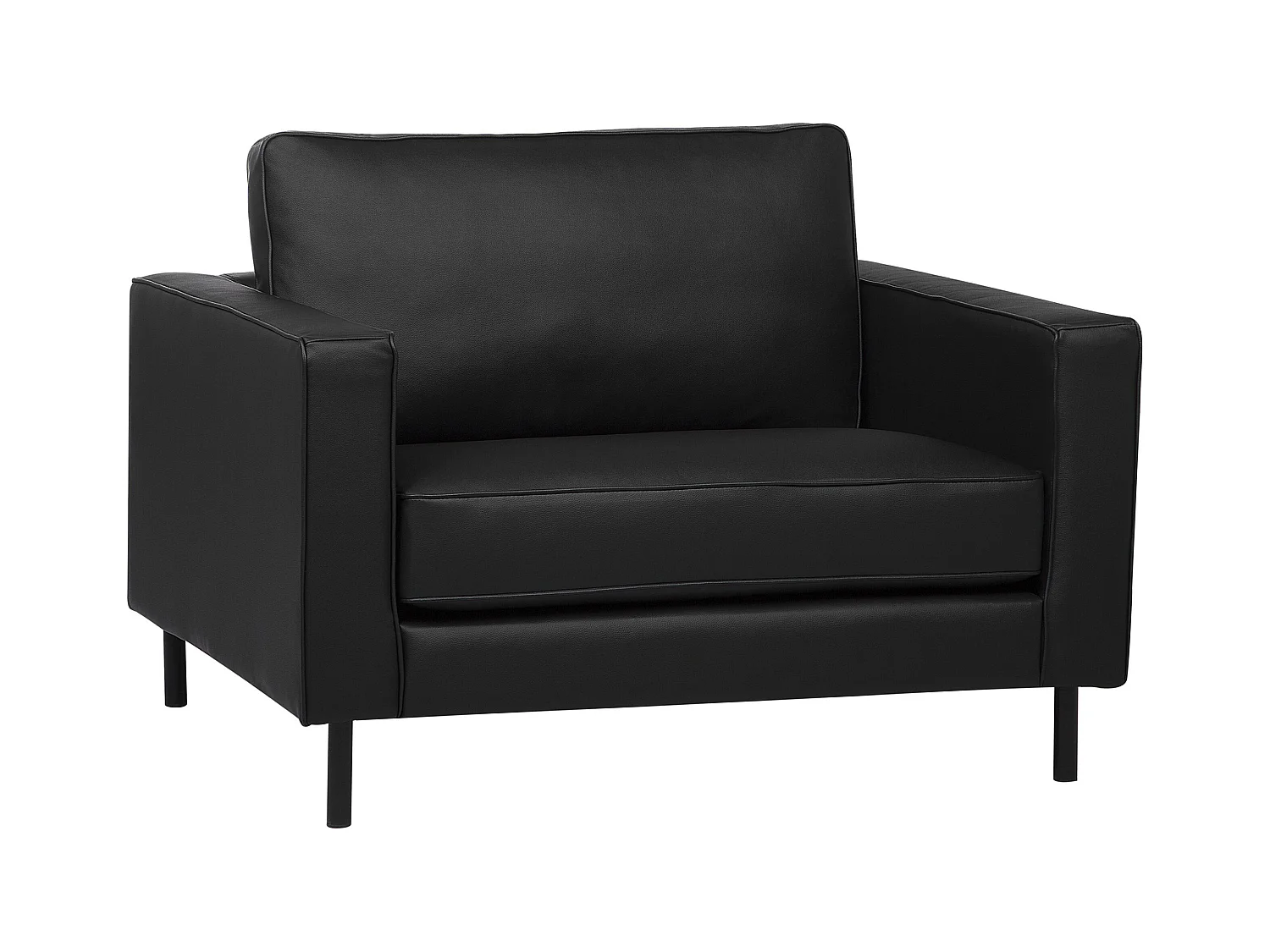 Fauteuil SAVALEN Cuir Noir