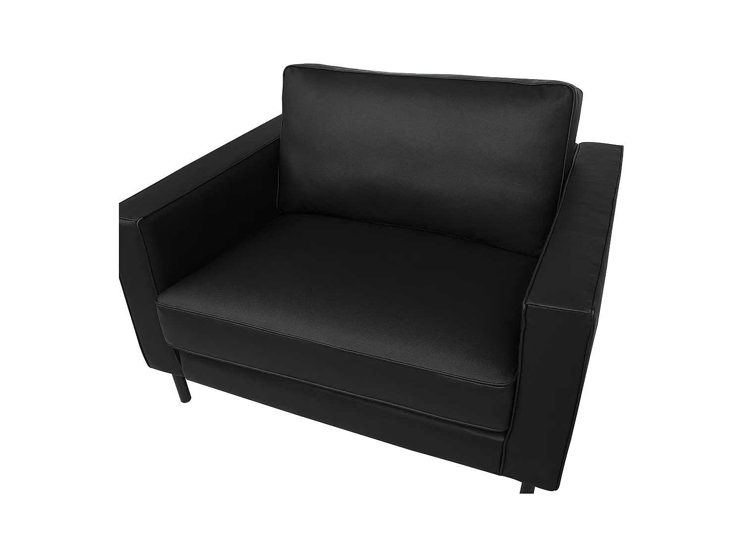 Sillón SAVALEN Piel Negro