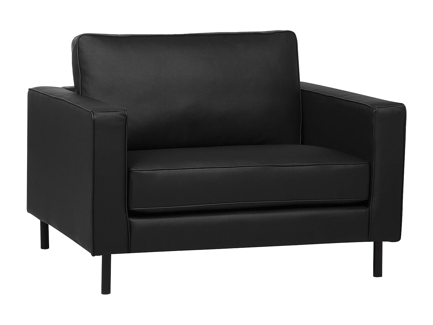 Fauteuil SAVALEN Cuir Noir