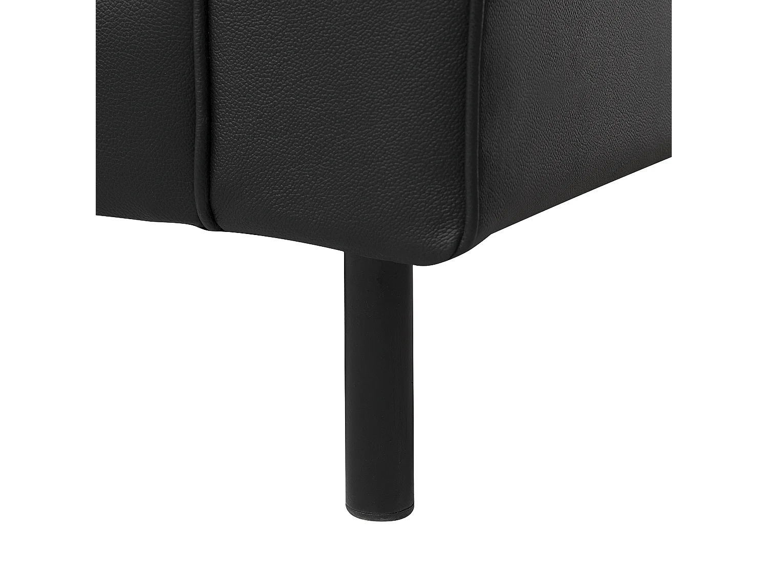 Poltrona SAVALEN Pelle naturale Nero