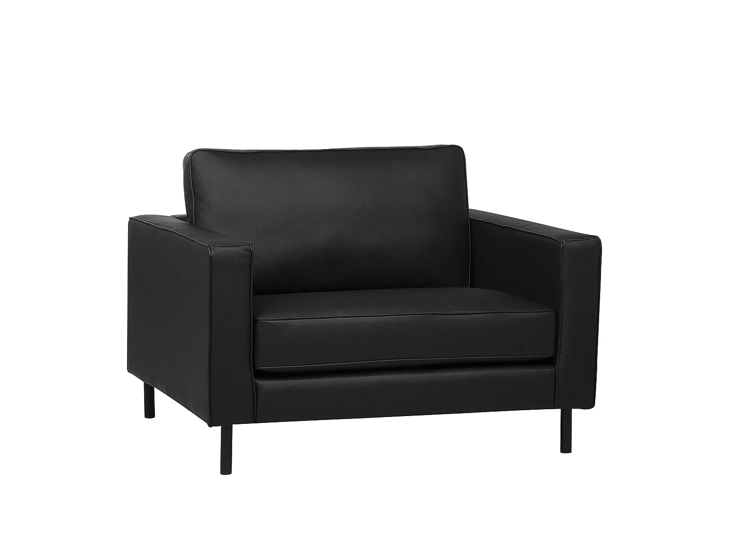 Fauteuil SAVALEN Cuir Noir