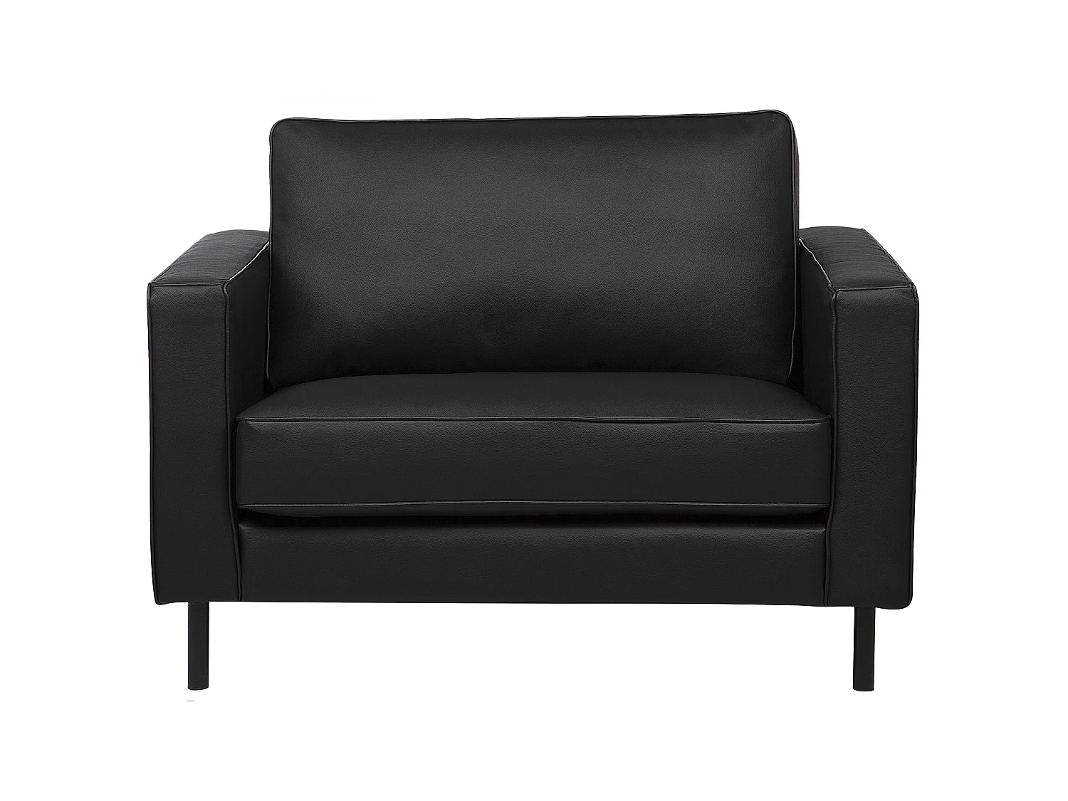 Fauteuil SAVALEN Cuir Noir