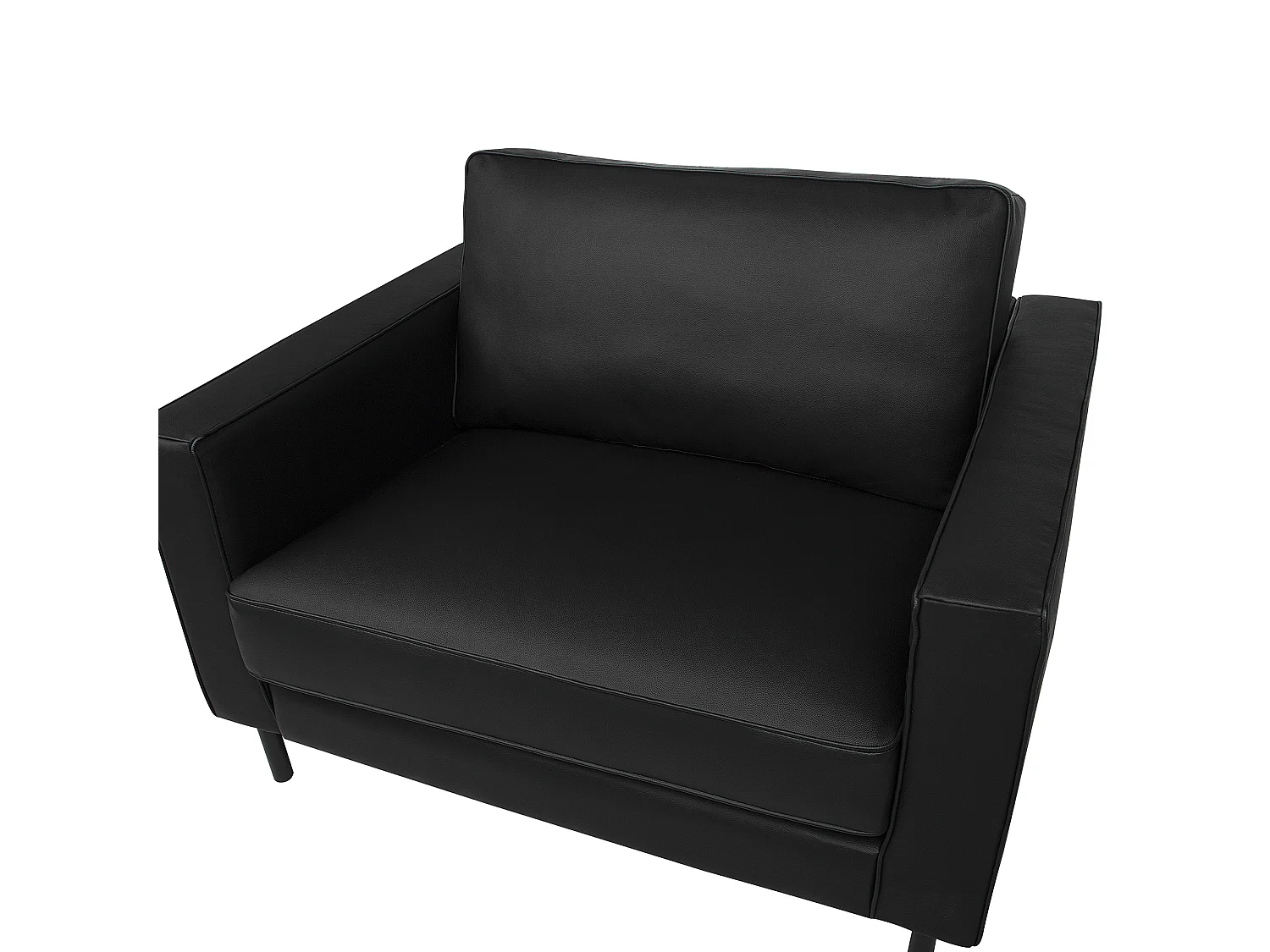 Fauteuil SAVALEN Cuir Noir